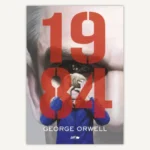 George Orwell 1984 című könyvének borítója fehér háttér előtt